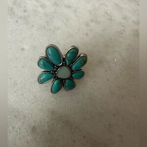 Lucky Brand Turquoise Petal Brooch